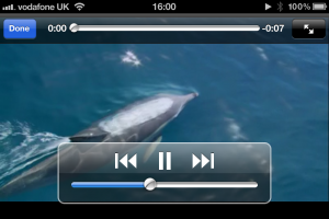 Playing a video from Third Light IMS v6.0 on an iPhone