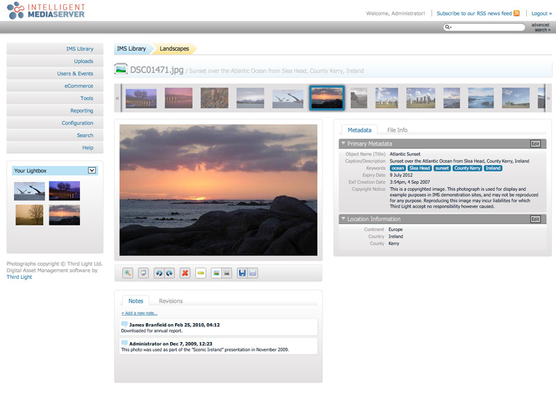 Third Light IMS v6.0 screenshot - console