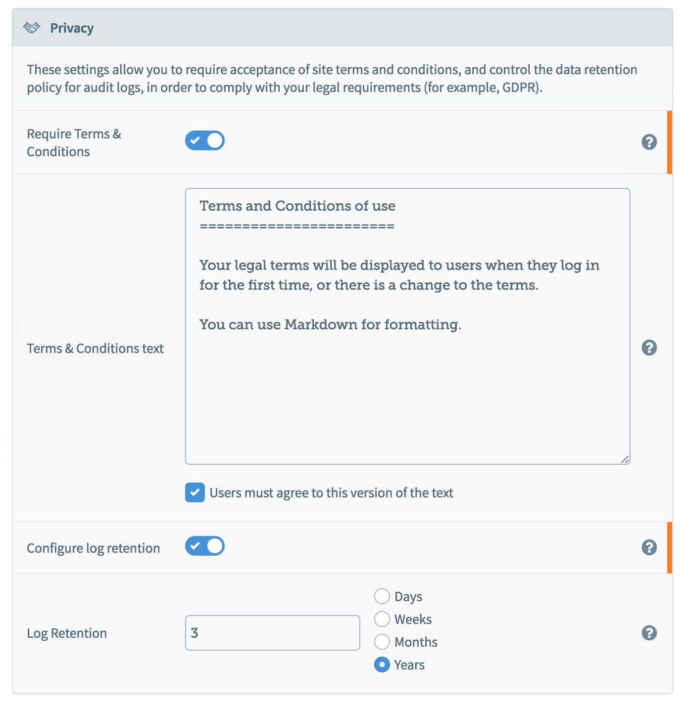 GPDR terms and conditions