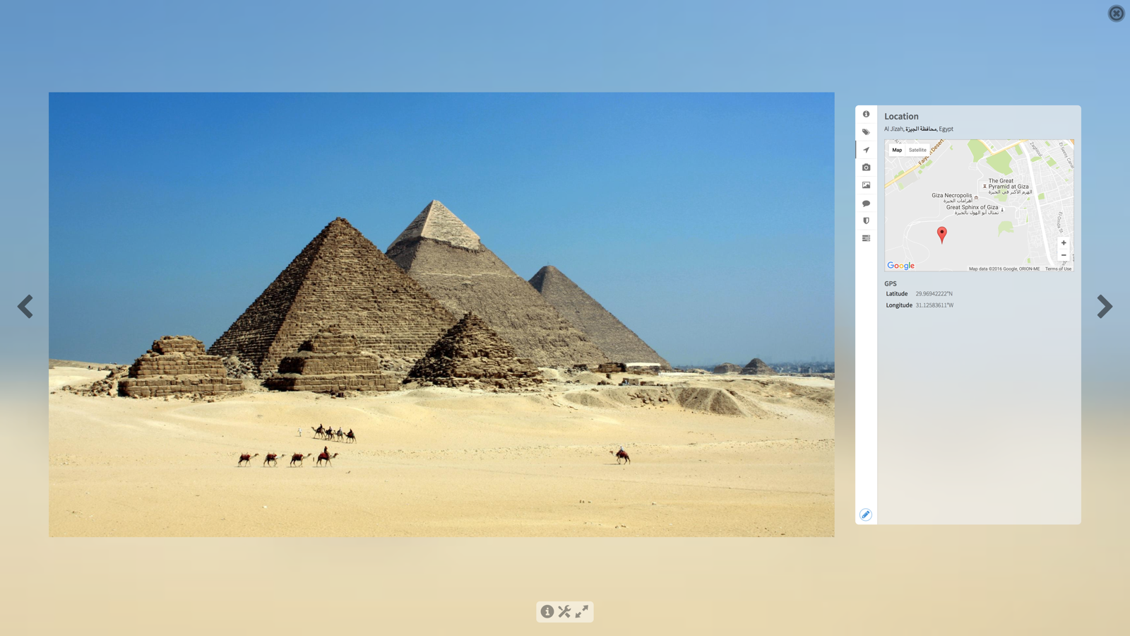Previewing images in Chorus