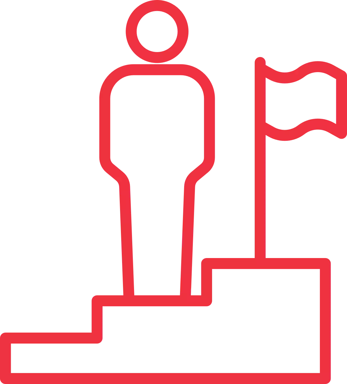 Climbing to summit icon