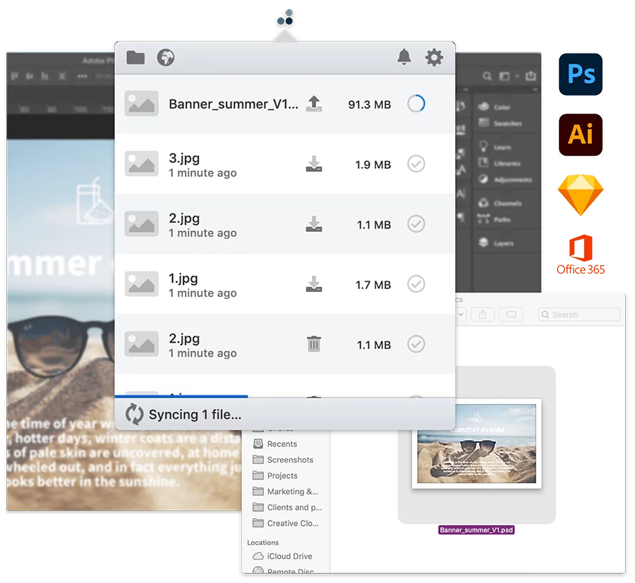 Digital asset management and desktop storage combined - with Third Light project sync, you can finally choose both ways of working in one product