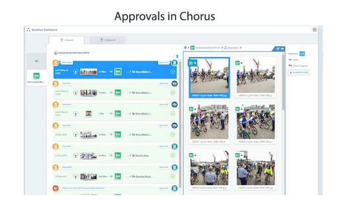 Managing images approvals in media library