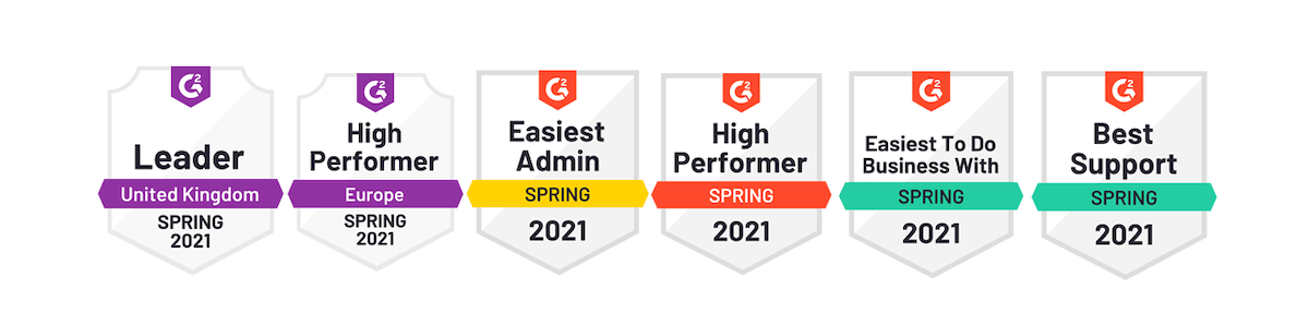 G2 Third Light badges Spring 2021