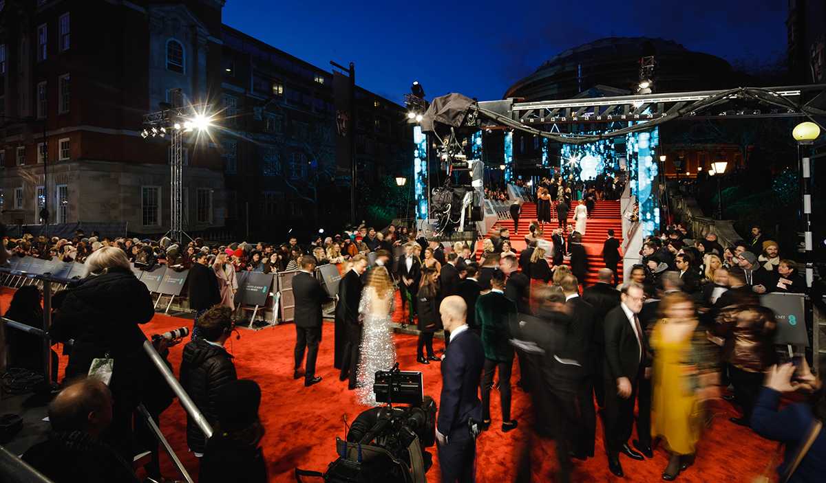 the red carpet on awards night