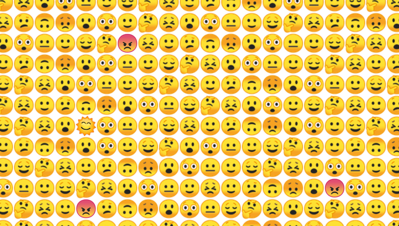 a variety of emoji with different expressions