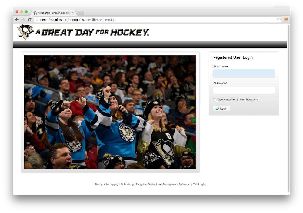 Pittsburgh Penguins deploys Third Light digital asset management solution