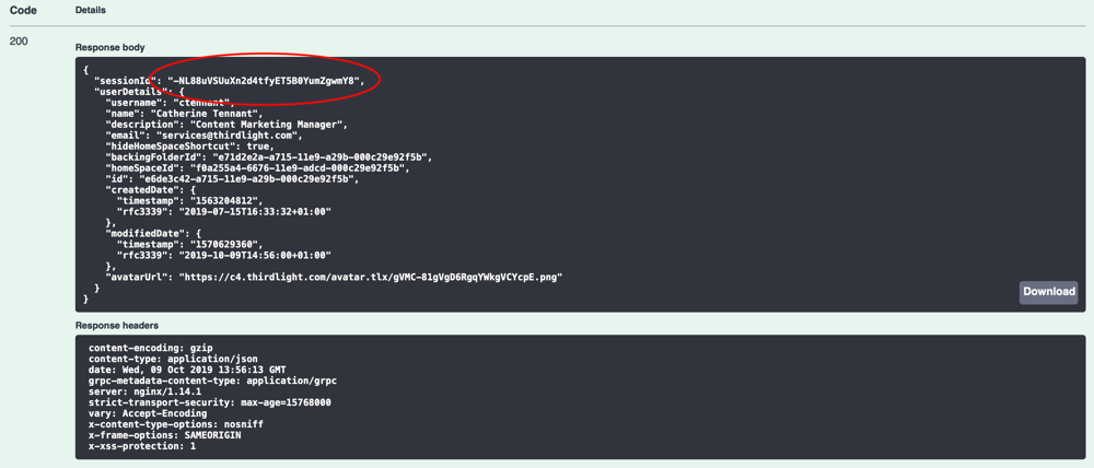 Third Light Chorus REST API Step 4