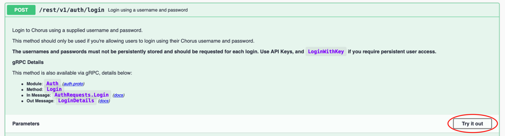 Third Light Chorus REST API Step 2