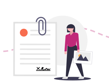 Attach forms and licenses to digital assets