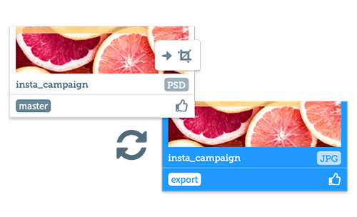 Converting complex artwork formats using digital asset management features