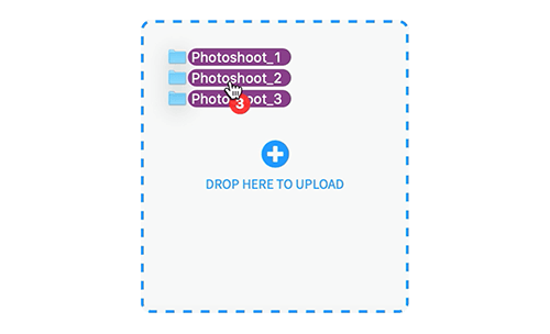 Upload images and videos