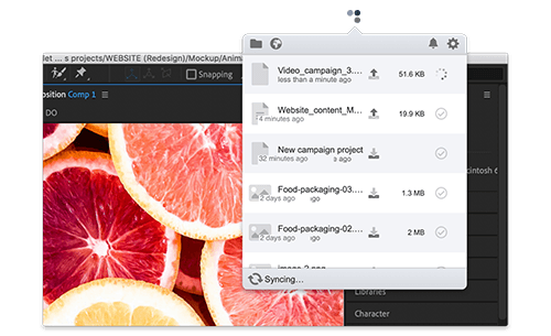 Sync files for instant updates