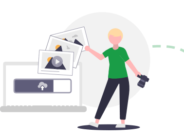 Upload images and videos