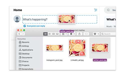 Sync and share assets for social media using cloud-based digital asset management
